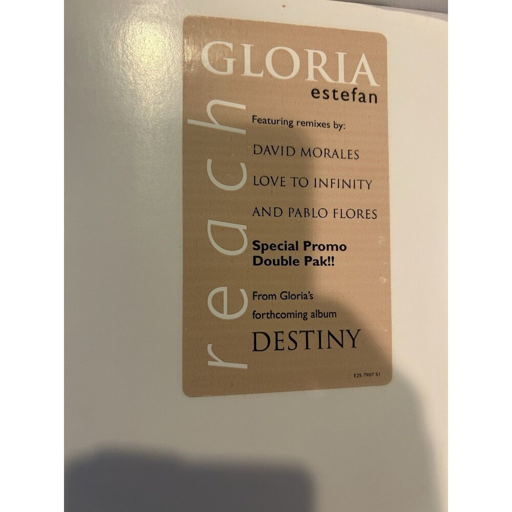 Gloria Estefan Reach 2x12 Promo 1996 Epic - David Morales House Rmx - Unused